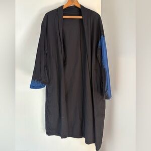 Moyuru Black and Blue Duster Jacket Size Medium